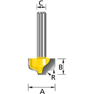 Фреза пазовая фасонная 21х12х8х32мм R5мм Makita D-10986